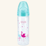 NUK New Classic pudelīte ar silikona knupīti, 250 ml